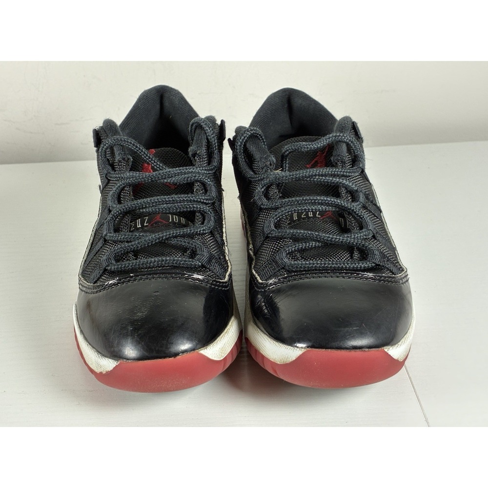 Air Jordan 11 Retro Low "Bred" 2Y Youth Basketball Shoes - Picture 2 of 9